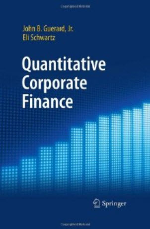 Quantitative Corporate Finance is designed to be an advanced graduate 