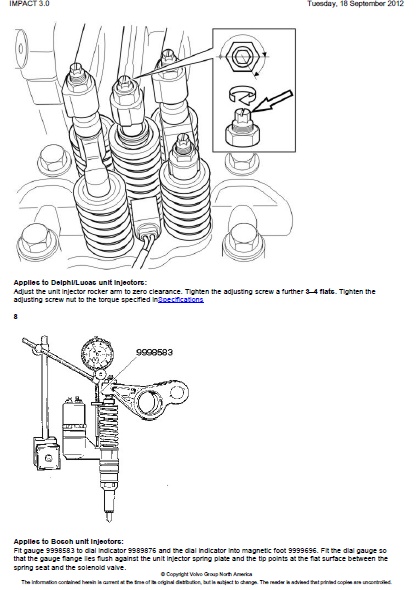 Volvo NH Valves and unit injectors, adjust | Auto Repair ...