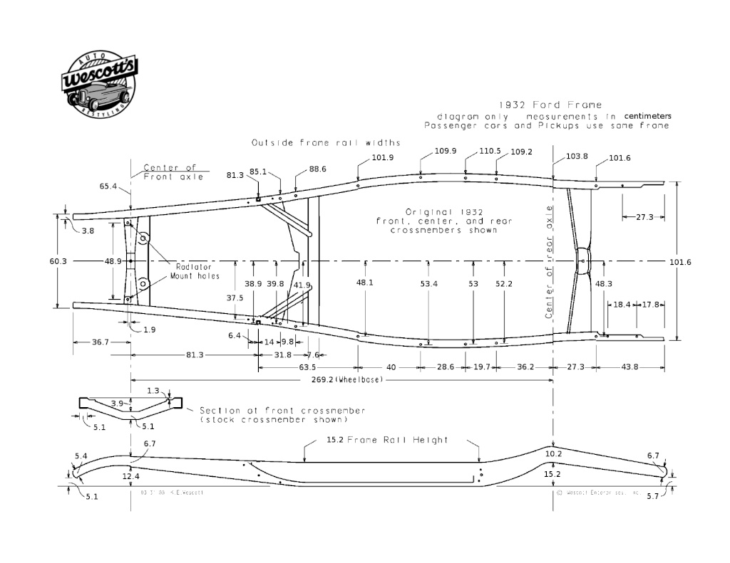 32 Ford frame drawings #4