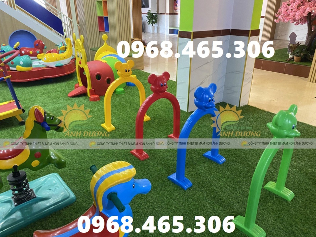 Hang chui tàu hỏa trẻ em, hầm chui nhựa cho bé mầm non