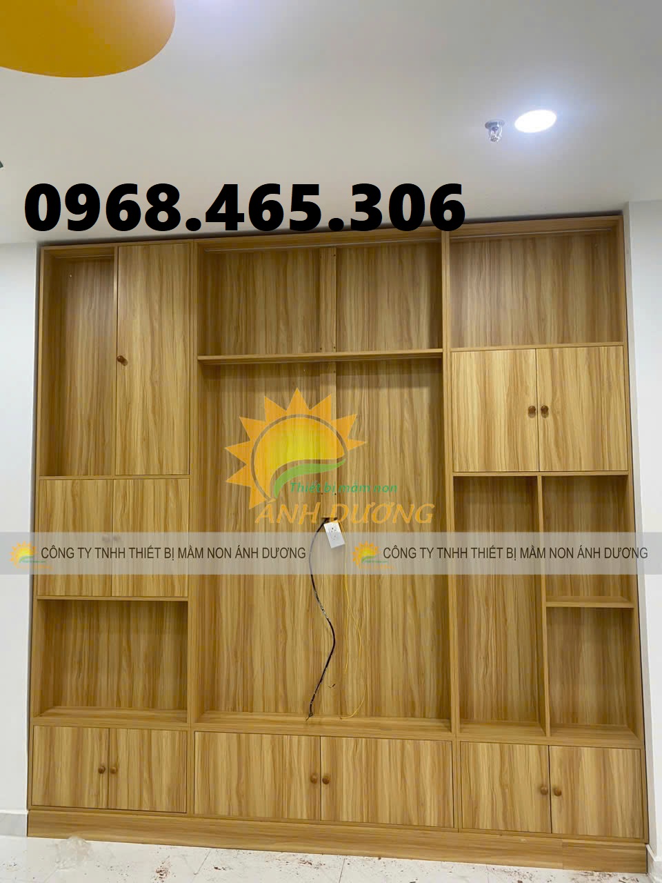 Tủ chăn gối mầm non, tủ đựng cặp dép mầm non